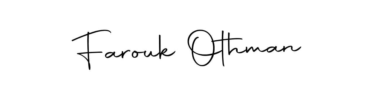 How to make Farouk Othman name signature. Use Autography-DOLnW style for creating short signs online. This is the latest handwritten sign. Farouk Othman signature style 10 images and pictures png