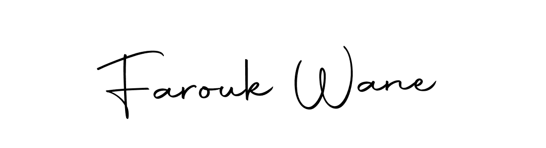 Design your own signature with our free online signature maker. With this signature software, you can create a handwritten (Autography-DOLnW) signature for name Farouk Wane. Farouk Wane signature style 10 images and pictures png