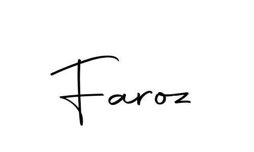 Make a beautiful signature design for name Faroz. With this signature (Autography-DOLnW) style, you can create a handwritten signature for free. Faroz signature style 10 images and pictures png