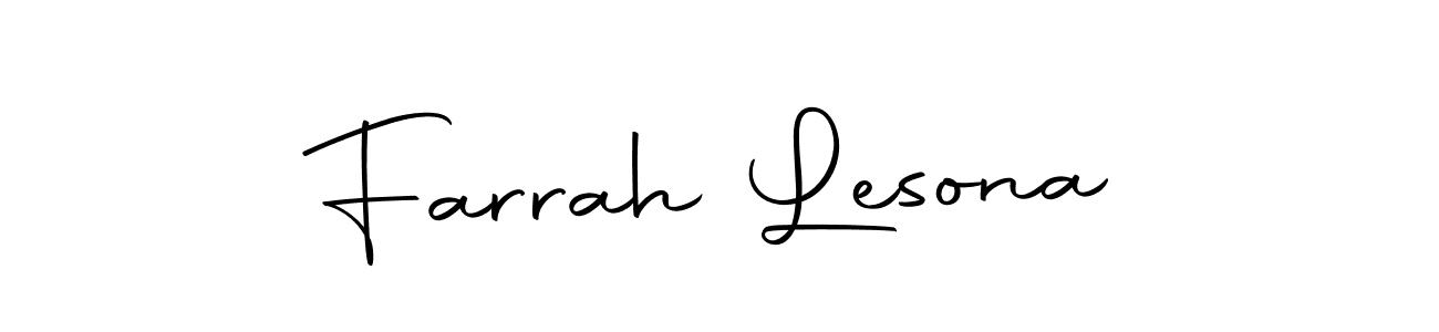 You can use this online signature creator to create a handwritten signature for the name Farrah Lesona. This is the best online autograph maker. Farrah Lesona signature style 10 images and pictures png