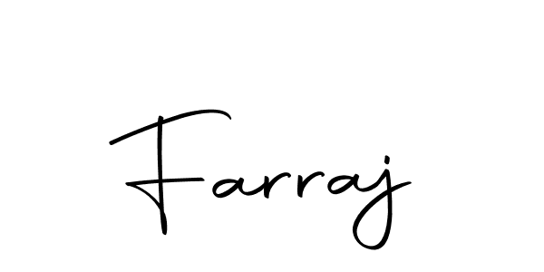 You should practise on your own different ways (Autography-DOLnW) to write your name (Farraj) in signature. don't let someone else do it for you. Farraj signature style 10 images and pictures png