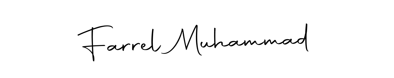 How to make Farrel Muhammad name signature. Use Autography-DOLnW style for creating short signs online. This is the latest handwritten sign. Farrel Muhammad signature style 10 images and pictures png