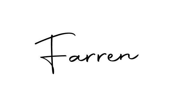 Create a beautiful signature design for name Farren. With this signature (Autography-DOLnW) fonts, you can make a handwritten signature for free. Farren signature style 10 images and pictures png