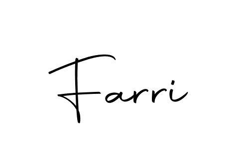 Make a beautiful signature design for name Farri. With this signature (Autography-DOLnW) style, you can create a handwritten signature for free. Farri signature style 10 images and pictures png