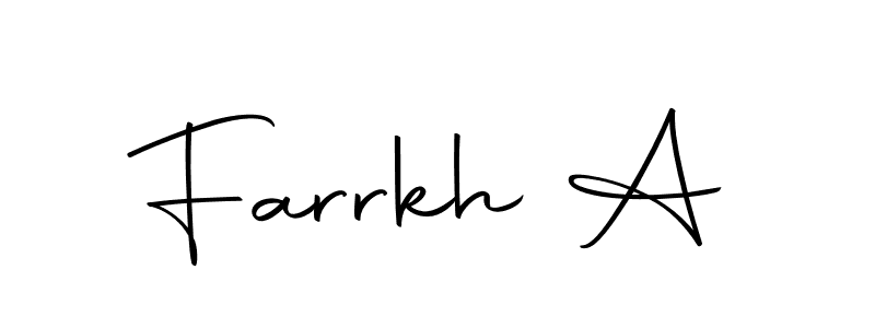 Similarly Autography-DOLnW is the best handwritten signature design. Signature creator online .You can use it as an online autograph creator for name Farrkh A. Farrkh A signature style 10 images and pictures png