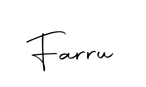 Create a beautiful signature design for name Farru. With this signature (Autography-DOLnW) fonts, you can make a handwritten signature for free. Farru signature style 10 images and pictures png
