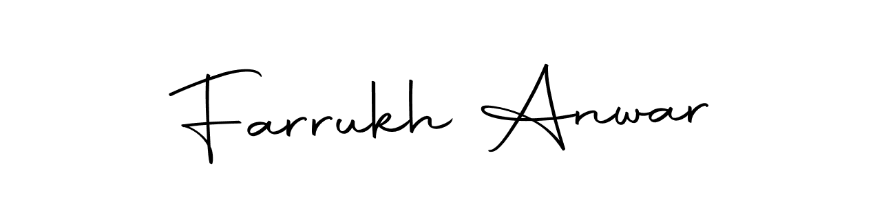 Use a signature maker to create a handwritten signature online. With this signature software, you can design (Autography-DOLnW) your own signature for name Farrukh Anwar. Farrukh Anwar signature style 10 images and pictures png