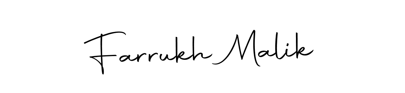 Make a beautiful signature design for name Farrukh Malik. Use this online signature maker to create a handwritten signature for free. Farrukh Malik signature style 10 images and pictures png