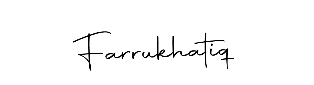 Create a beautiful signature design for name Farrukhatiq. With this signature (Autography-DOLnW) fonts, you can make a handwritten signature for free. Farrukhatiq signature style 10 images and pictures png