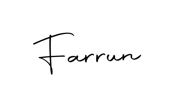You can use this online signature creator to create a handwritten signature for the name Farrun. This is the best online autograph maker. Farrun signature style 10 images and pictures png