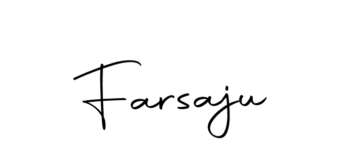 Make a beautiful signature design for name Farsaju. Use this online signature maker to create a handwritten signature for free. Farsaju signature style 10 images and pictures png