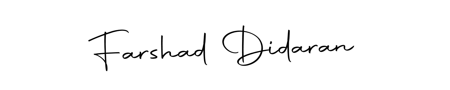 Design your own signature with our free online signature maker. With this signature software, you can create a handwritten (Autography-DOLnW) signature for name Farshad Didaran. Farshad Didaran signature style 10 images and pictures png