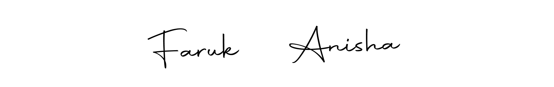 How to make Faruk ❤️ Anisha signature? Autography-DOLnW is a professional autograph style. Create handwritten signature for Faruk ❤️ Anisha name. Faruk ❤️ Anisha signature style 10 images and pictures png