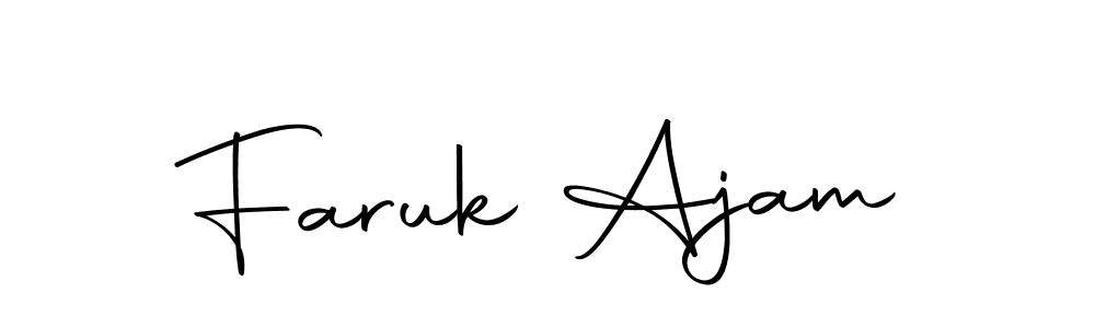 The best way (Autography-DOLnW) to make a short signature is to pick only two or three words in your name. The name Faruk Ajam include a total of six letters. For converting this name. Faruk Ajam signature style 10 images and pictures png