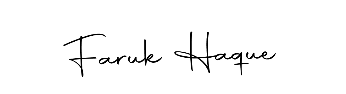 Also we have Faruk Haque name is the best signature style. Create professional handwritten signature collection using Autography-DOLnW autograph style. Faruk Haque signature style 10 images and pictures png