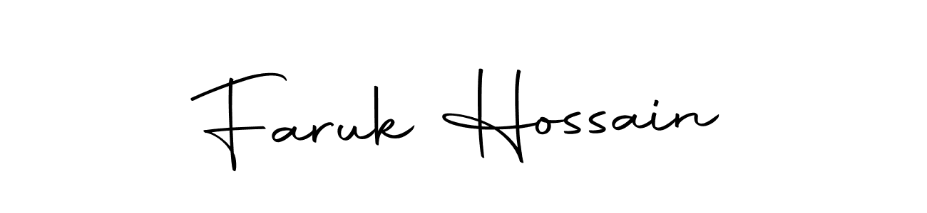 How to make Faruk Hossain name signature. Use Autography-DOLnW style for creating short signs online. This is the latest handwritten sign. Faruk Hossain signature style 10 images and pictures png