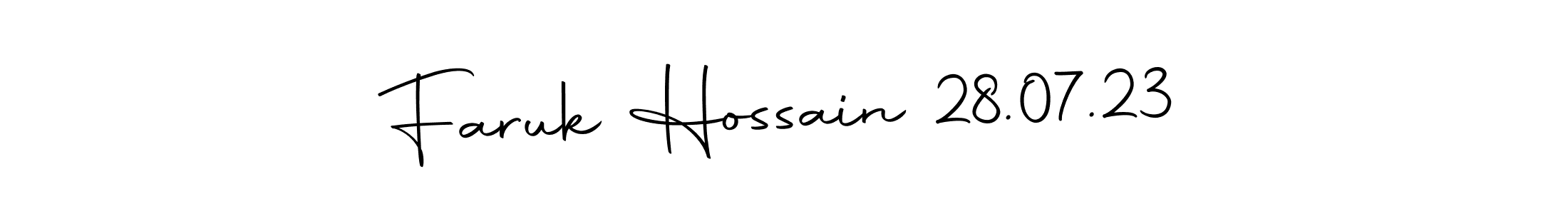 How to make Faruk Hossain 28.07.23 signature? Autography-DOLnW is a professional autograph style. Create handwritten signature for Faruk Hossain 28.07.23 name. Faruk Hossain 28.07.23 signature style 10 images and pictures png