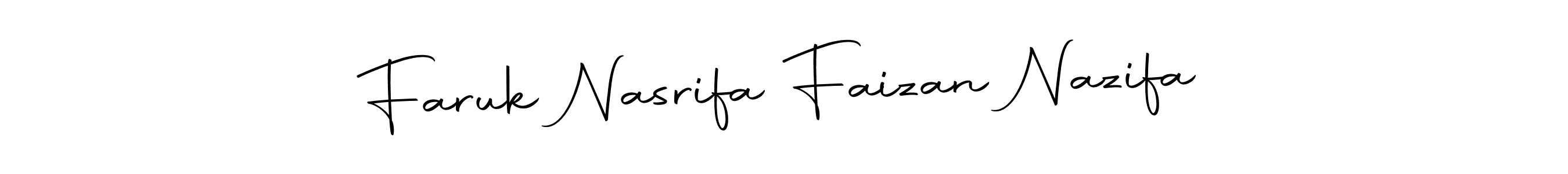 Make a short Faruk Nasrifa Faizan Nazifa signature style. Manage your documents anywhere anytime using Autography-DOLnW. Create and add eSignatures, submit forms, share and send files easily. Faruk Nasrifa Faizan Nazifa signature style 10 images and pictures png