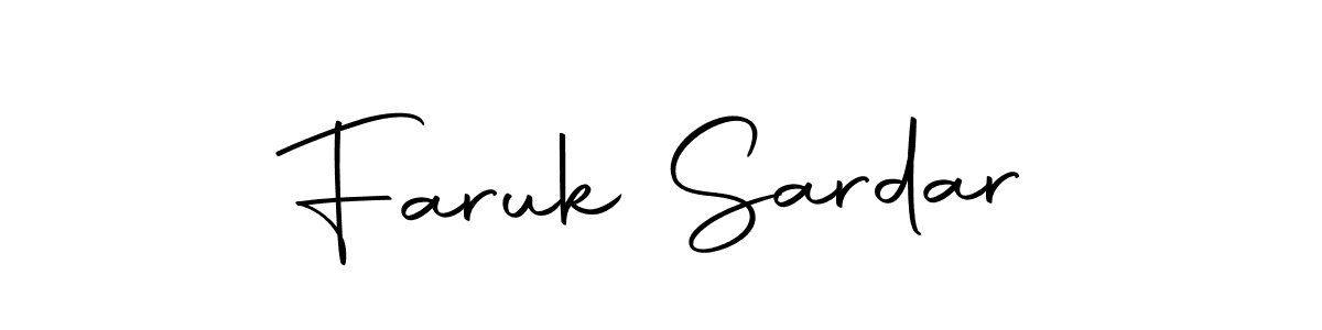 Make a beautiful signature design for name Faruk Sardar. With this signature (Autography-DOLnW) style, you can create a handwritten signature for free. Faruk Sardar signature style 10 images and pictures png