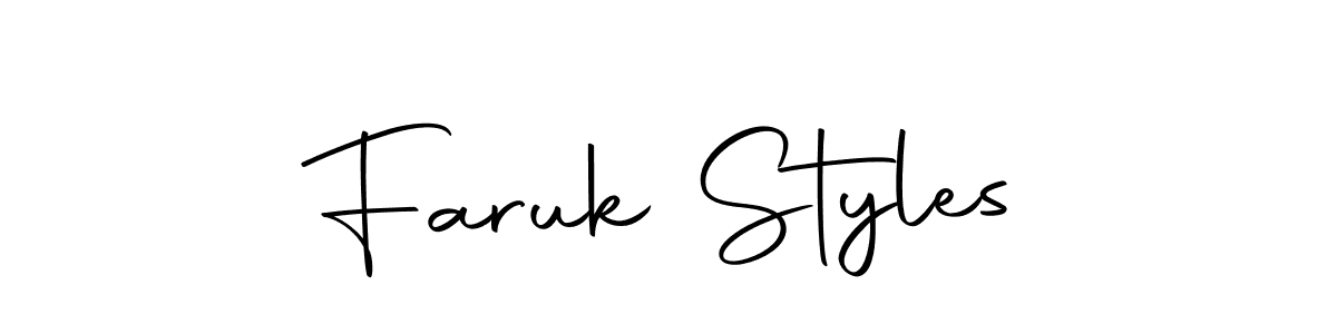 Design your own signature with our free online signature maker. With this signature software, you can create a handwritten (Autography-DOLnW) signature for name Faruk Styles. Faruk Styles signature style 10 images and pictures png