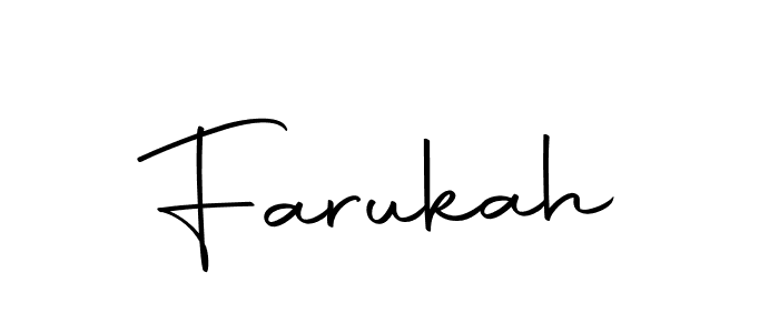 The best way (Autography-DOLnW) to make a short signature is to pick only two or three words in your name. The name Farukah include a total of six letters. For converting this name. Farukah signature style 10 images and pictures png