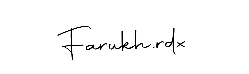 How to make Farukh.rdx name signature. Use Autography-DOLnW style for creating short signs online. This is the latest handwritten sign. Farukh.rdx signature style 10 images and pictures png