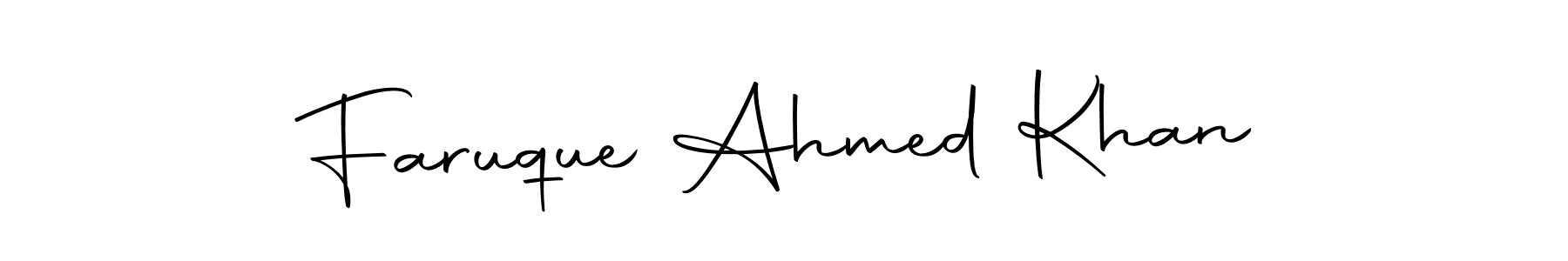 Make a beautiful signature design for name Faruque Ahmed Khan. Use this online signature maker to create a handwritten signature for free. Faruque Ahmed Khan signature style 10 images and pictures png