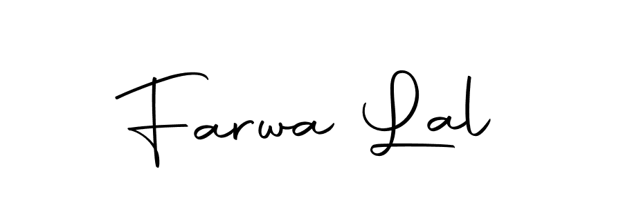 The best way (Autography-DOLnW) to make a short signature is to pick only two or three words in your name. The name Farwa Lal include a total of six letters. For converting this name. Farwa Lal signature style 10 images and pictures png