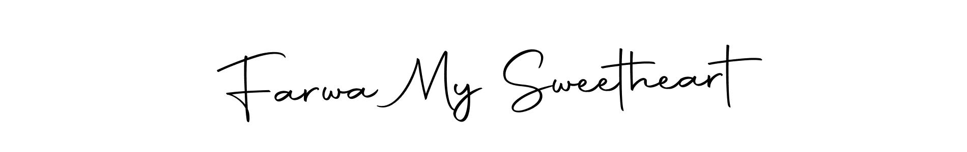 You can use this online signature creator to create a handwritten signature for the name Farwa My Sweetheart. This is the best online autograph maker. Farwa My Sweetheart signature style 10 images and pictures png