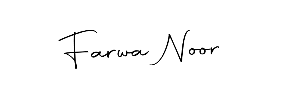 Farwa Noor stylish signature style. Best Handwritten Sign (Autography-DOLnW) for my name. Handwritten Signature Collection Ideas for my name Farwa Noor. Farwa Noor signature style 10 images and pictures png