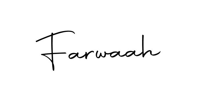 Make a beautiful signature design for name Farwaah. Use this online signature maker to create a handwritten signature for free. Farwaah signature style 10 images and pictures png