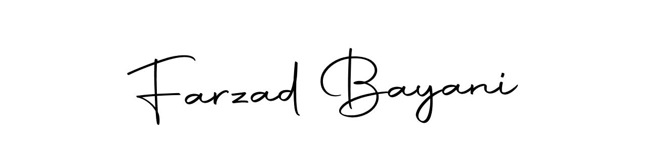 How to make Farzad Bayani signature? Autography-DOLnW is a professional autograph style. Create handwritten signature for Farzad Bayani name. Farzad Bayani signature style 10 images and pictures png