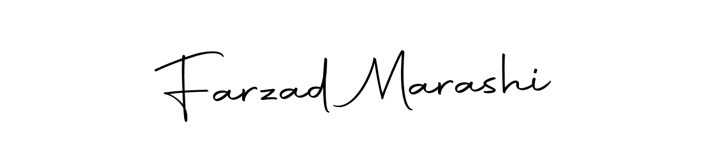 Create a beautiful signature design for name Farzad Marashi. With this signature (Autography-DOLnW) fonts, you can make a handwritten signature for free. Farzad Marashi signature style 10 images and pictures png