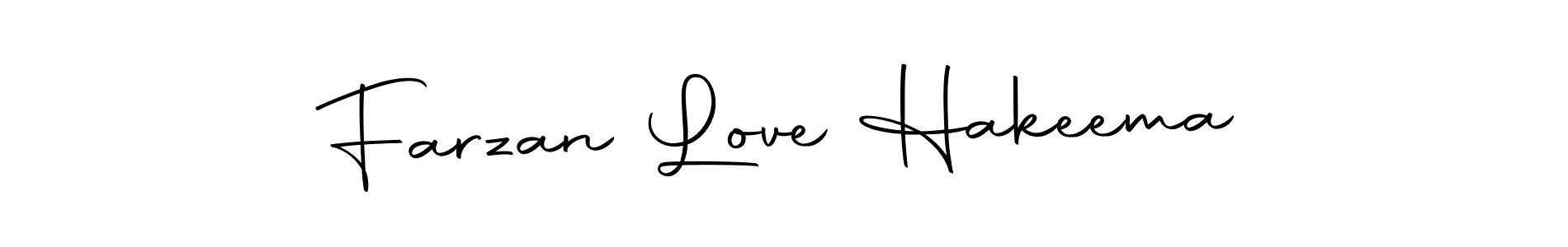 Design your own signature with our free online signature maker. With this signature software, you can create a handwritten (Autography-DOLnW) signature for name Farzan Love Hakeema. Farzan Love Hakeema signature style 10 images and pictures png