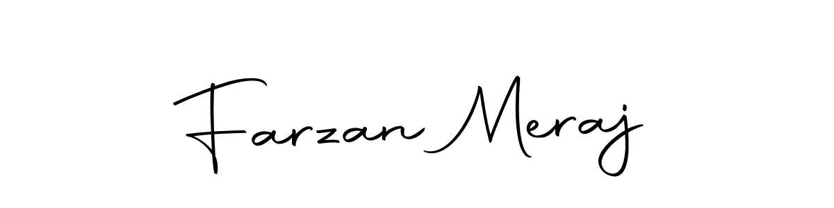 Create a beautiful signature design for name Farzan Meraj. With this signature (Autography-DOLnW) fonts, you can make a handwritten signature for free. Farzan Meraj signature style 10 images and pictures png