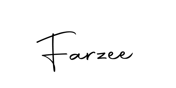 Design your own signature with our free online signature maker. With this signature software, you can create a handwritten (Autography-DOLnW) signature for name Farzee. Farzee signature style 10 images and pictures png