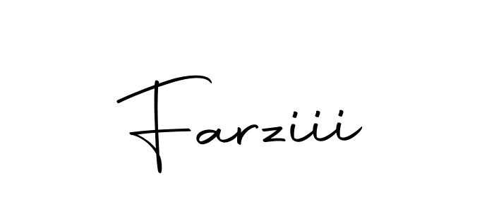 Design your own signature with our free online signature maker. With this signature software, you can create a handwritten (Autography-DOLnW) signature for name Farziii. Farziii signature style 10 images and pictures png