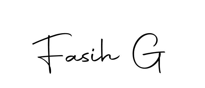 Make a beautiful signature design for name Fasih G. Use this online signature maker to create a handwritten signature for free. Fasih G signature style 10 images and pictures png