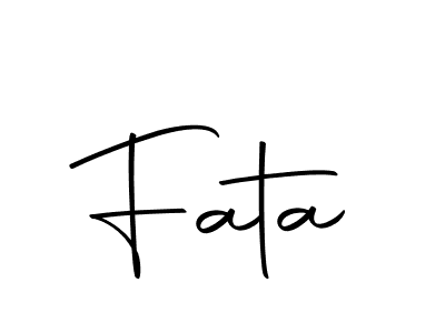 Create a beautiful signature design for name Fata. With this signature (Autography-DOLnW) fonts, you can make a handwritten signature for free. Fata signature style 10 images and pictures png