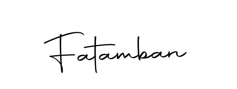 Make a beautiful signature design for name Fatamban. With this signature (Autography-DOLnW) style, you can create a handwritten signature for free. Fatamban signature style 10 images and pictures png