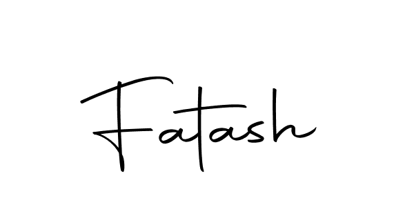 Make a beautiful signature design for name Fatash. With this signature (Autography-DOLnW) style, you can create a handwritten signature for free. Fatash signature style 10 images and pictures png