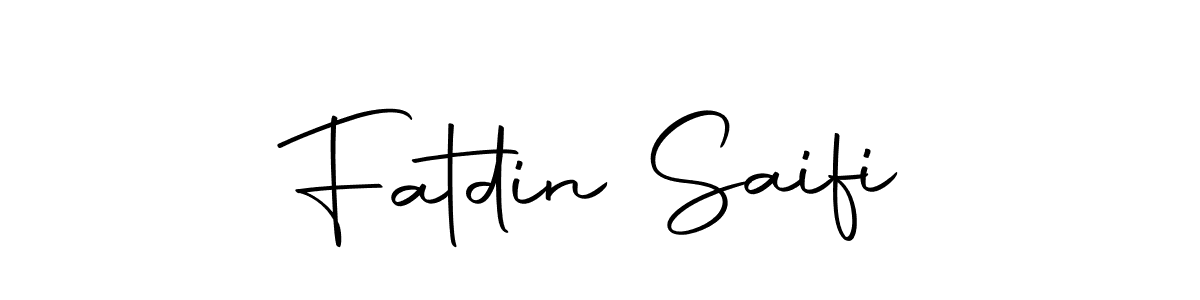Fatdin Saifi stylish signature style. Best Handwritten Sign (Autography-DOLnW) for my name. Handwritten Signature Collection Ideas for my name Fatdin Saifi. Fatdin Saifi signature style 10 images and pictures png