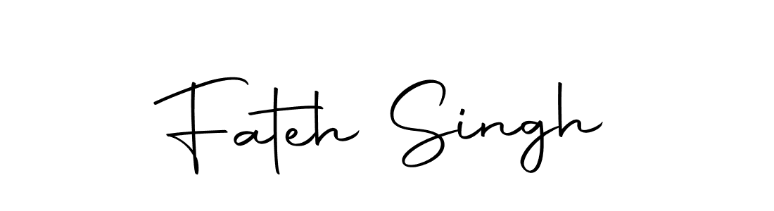 Design your own signature with our free online signature maker. With this signature software, you can create a handwritten (Autography-DOLnW) signature for name Fateh Singh. Fateh Singh signature style 10 images and pictures png