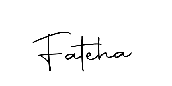 Use a signature maker to create a handwritten signature online. With this signature software, you can design (Autography-DOLnW) your own signature for name Fateha. Fateha signature style 10 images and pictures png