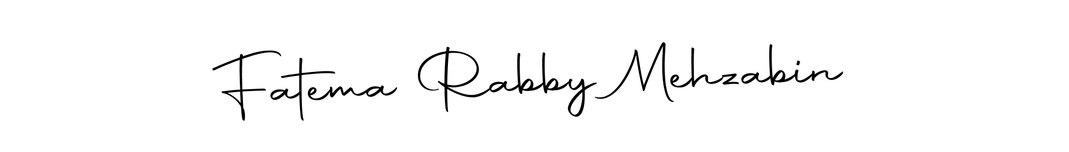 Make a beautiful signature design for name Fatema Rabby Mehzabin. Use this online signature maker to create a handwritten signature for free. Fatema Rabby Mehzabin signature style 10 images and pictures png