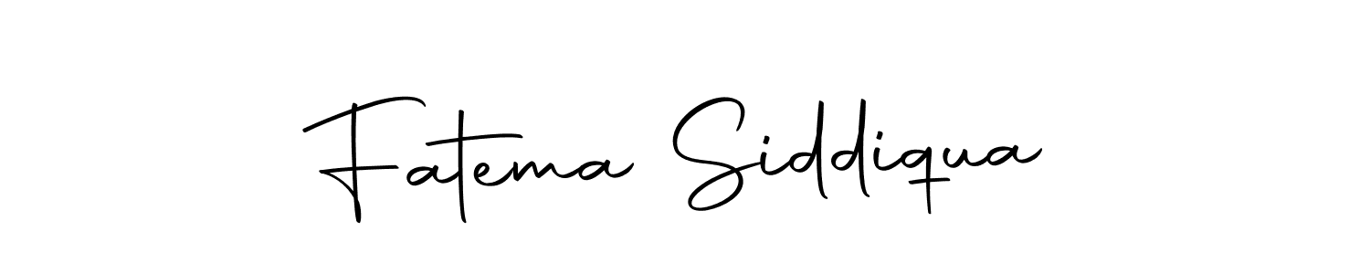 Design your own signature with our free online signature maker. With this signature software, you can create a handwritten (Autography-DOLnW) signature for name Fatema Siddiqua. Fatema Siddiqua signature style 10 images and pictures png