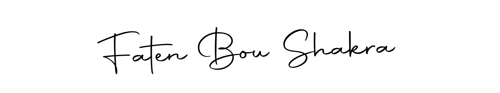 Design your own signature with our free online signature maker. With this signature software, you can create a handwritten (Autography-DOLnW) signature for name Faten Bou Shakra. Faten Bou Shakra signature style 10 images and pictures png