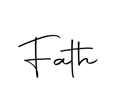 The best way (Autography-DOLnW) to make a short signature is to pick only two or three words in your name. The name Fath include a total of six letters. For converting this name. Fath signature style 10 images and pictures png