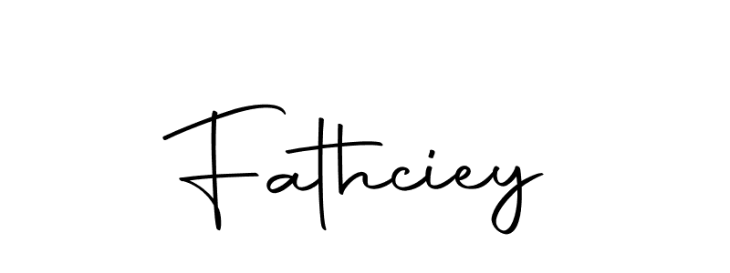 Use a signature maker to create a handwritten signature online. With this signature software, you can design (Autography-DOLnW) your own signature for name Fathciey. Fathciey signature style 10 images and pictures png