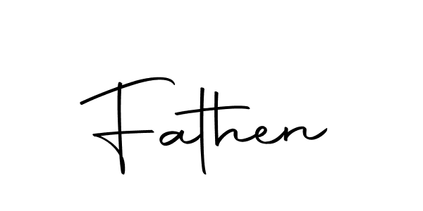 Fathen stylish signature style. Best Handwritten Sign (Autography-DOLnW) for my name. Handwritten Signature Collection Ideas for my name Fathen. Fathen signature style 10 images and pictures png